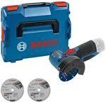 Bosch Professional 12V System Akku Winkelschleifer GWS 12V-76 (inkl. 2x Trennscheibe