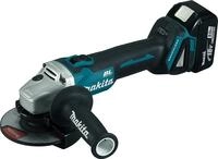 Makita Akku-Winkelschleifer, (18 V/5,0 Ah, im Makpac inklusive 2 Akkus und
