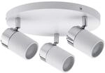 Paulmann 66712 Spotlight Zyli IP44 Rondell max 3x10W GU10 Wei&szlig;/Chrom 230V Metall