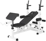 GORILLA SPORTS&reg; Multifunktion Hantelbank - Verstellbar, mit Langhantel-Ablage,