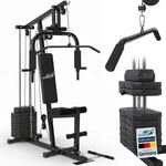 ArtSport Kraftstation ProfiGym 2000 mit Latzug- & Butterflystange, Seilzug &