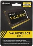 Corsair Value Select SODIMM 8GB (1x8GB) DDR4 2133MHz C15 Speicher f&uuml;r