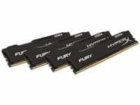 HyperX HX424C15FBK4/16 Fury Schwarz DDR4 16GB (Kit 4x4GB), 2400MHz CL15 DIMM XMP