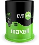 Maxell 275641.40.CN DVD+R Rohlinge (16x Speed, 4,7GB, 100er Spindel)