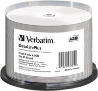Verbatim 43755 DVD-R Rohlinge (4,7 GB DL, 16x wei&szlig; Thermodruckfl&auml;che 50er Spindel)
