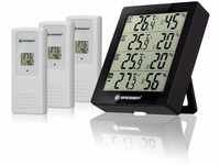 Bresser Wetterstation Funk mit Außensensor Thermometer Hygrometer Temeo Hygro Quadro