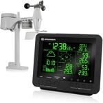 Bresser Wetterstation Funk mit Au&szlig;ensensor Wetter Center 5-in-1 mit 5,7 Zoll Display