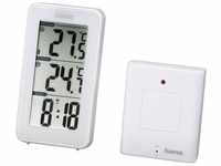 Hama EWS-152 Funk Wetterstation, Funkuhr und Thermometer, inkl. Außensensor...