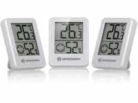 Bresser 3er Set Thermometer Hygrometer - Digitales Raumthermometer für Kontrolle