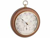 TFA Dostmann Analoges Barometer Thermometer, 45.1000.01, zur Luftdruckmessung und