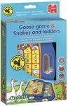 Jumbo Games - G&auml;nsespiel & Schlangen und Leitern &ndash; 2-in-1 Kompaktspiel f&uuml;r