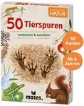 moses. Expedition Natur - 50 Tierspuren, Entdeckerkarten zur Bestimmung von