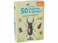 Moses 9723 Expedition Natur - 50 heimische Insekten und Spinnen| Bestimmungskarten im