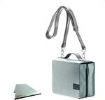 Sch&ouml;nfelderSkin, (Nylon-Leder) silverstone (steingrau) mit Alu-Buchst&uuml;tze: