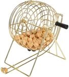 Hot Games Bingospiel Metall 24 cm. Brett+75 B&auml;lle Holz