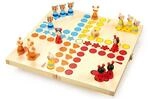 small foot Ludo "Tiere" aus Holz, Gesellschaftsspiel f&uuml;r Gro&szlig; und Klein, mit