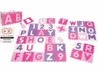 Playshoes Unisex Baby EVA-Puzzlematten 36-teilig pastell 308746, 900 - Rosa, 36...
