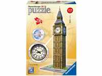 Ravensburger 3D Puzzle 12586 - Big Ben mit Uhr - 216 Teile - Das weltbekannte