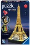 Ravensburger Spieleverlag Eiffelturm bei Nacht. 3D-Puzzle 216 Teile: Erleben Sie