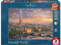 Schmidt Spiele Puzzle 59470 - Thomas Kinkade, Paris, Stadt der Liebe, 1.000 Teile