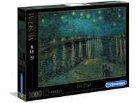 Clementoni 39344 van Gogh – Sternennacht über der Rhone – Puzzle 1000 Teile,
