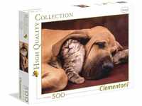 Clementoni 35020 Cuddles – Puzzle 500 Teile, farbenfrohes Legespiel für die ganze
