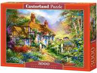 Castorland C-300402-2 Forest Cottage 3000 Piece Jigsaw Puzzle, bunt, Small