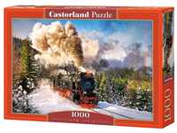 Castorland C-103409-2 C-103409-2-Steam Train, Puzzle 1000 teilig, bunt