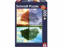 Schmidt Spiele 58223 Puzzle Jahreszeiten Baum, 500 Teile Puzzle
