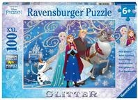 Ravensburger Kinderpuzzle - 13610 Frozen - Glitzernder Schnee - Disney Frozen Puzzle