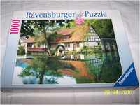 Ravensburger Puzzle 13672 - Mühle am Blautopf - 500 Teile Puzzle für Erwachsene,