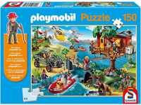 Baumhaus, 150 Teile Kinderpuzzle, mit Playmobil-Figur