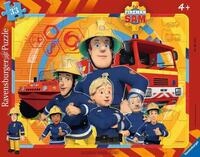 Ravensburger Kinderpuzzle - 06114 Sam, der Feuerwehrmann - Rahmenpuzzle f&uuml;r Kinder