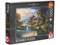 Schmidt Spiele 59467 Thomas Kinkade, Im Naturparadies, 1.000 Teile Puzzle