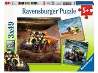 Ravensburger Kinderpuzzle 09301 - CLAAS: Axion, Lexion, Xerion - 3 x 49 Teile