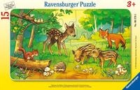 Ravensburger Kinderpuzzle - 06376 Tierkinder des Waldes - Rahmenpuzzle f&uuml;r Kinder ab