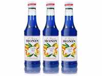 Monin Sirup Curaçao Blau, 0,25L, 3er Pack