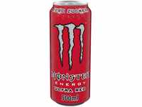 Monster Energy Ultra Red mit rotem Früchte-Mix - Zero Zucker & Zero Kalorien,...