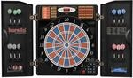 Dartautomat Karella CB-90 im Cabinet, elektronische Dartscheibe mit 38 Spielen und