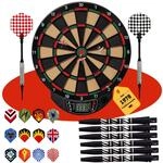 Best Sporting Dart Set Bristol Xtra mit 6 Dartpfeilen/Ersatzspitzen &
