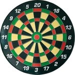 BULL'S Unisex Dartboard Magnetic, Schwarz/Gr&uuml;n/Rot/Beige, 40.5 x 1.5 cm
