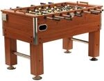 Bandito Kickertisch Profi Soccer Deluxe braun, massiver und robuster 80 kg