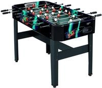 Carromco Tucana-XT Tischfu&szlig;ball &ndash; Kickertisch 122x61x83 cm in Schwarz mit Design,