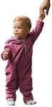 Hoppediz Baby Overall aus Fleece, extra lange Beine - perfekt f&uuml;r die Babytrage,
