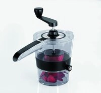 GEFU SPIRALFIX Gemüseschneider mit 4 Schnittbreiten & 400ml Auffangbehälter -