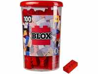 Simba 104118905 - Blox, 100 rote Bausteine für Kinder ab 3 Jahren, 8er Steine,