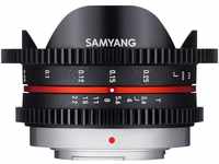 SAMYANG 14007,5T3.8M T3.8 Cine UMC Fish-Eye Objektiv für Anschluss MFT (7,5mm)