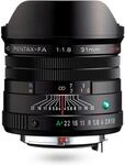 Pentax PENTAX-FA 31mmF1.8 Limited Schwarz Weitwinkelobjektiv mit leistungsstarker