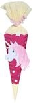 Ursus 9860002 - Schult&uuml;te Bastelset Mini, Einhorn, sechseckig, H&ouml;he ca. 41 cm,