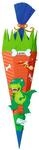 Ursus 9850025 - Schult&uuml;te Bastelset Dino, sechseckig, H&ouml;he ca. 68 cm, Duchmesser